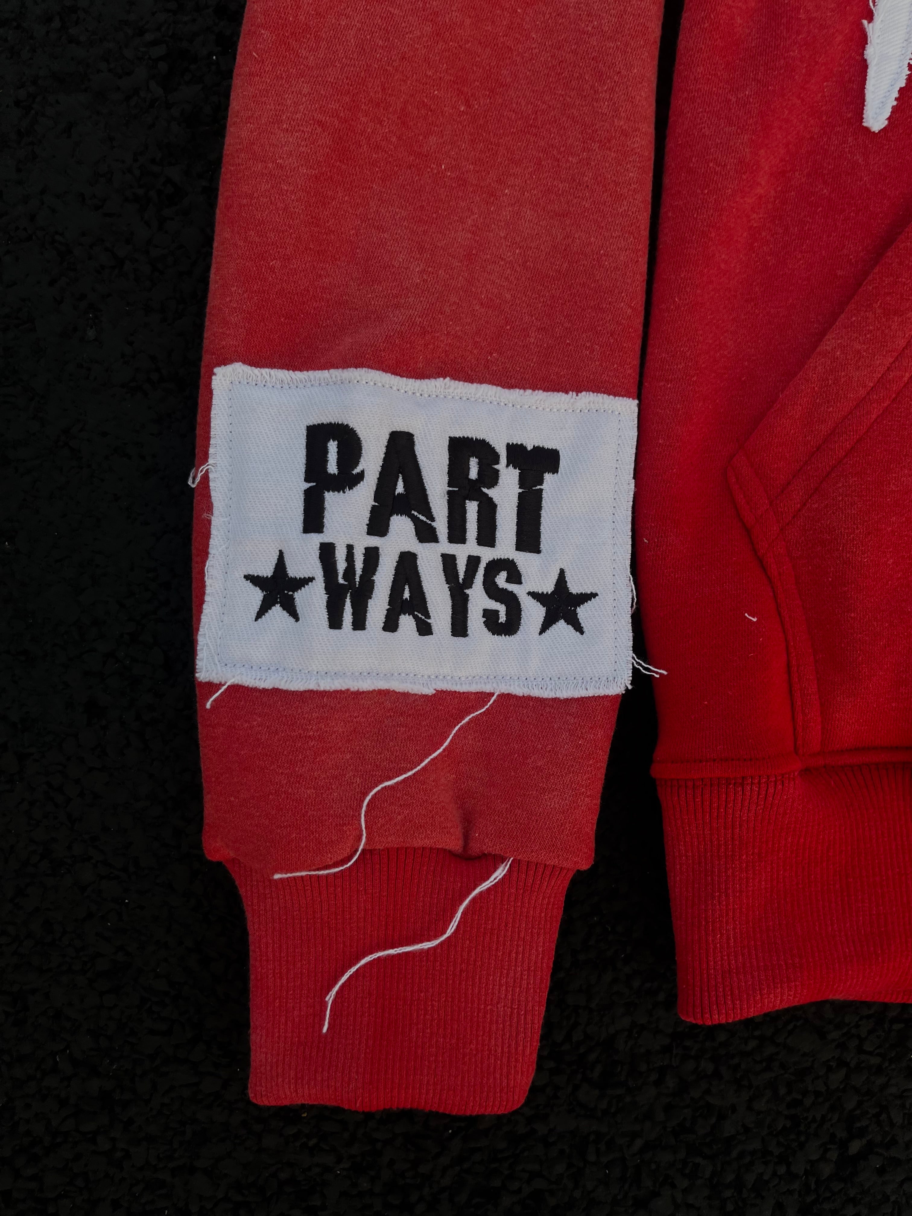 RED PARTWAYS ZIP UP